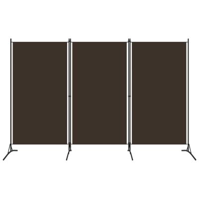 3-Panel Room Divider, Screen for Office, Partition Room Separators, Freestanding Room Divider Screen Panel Brown 102.4"x70.9"