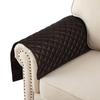 Ganloz Leather Recliner Chair Headrest Cover - Sofa, Love Seat, Furniture Protector, Slipcover Theater Seat Cover/Slip Cover for Home & Office, 14x26 Inches - Dark Brown Pack of 1 view 3