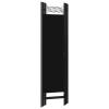5-Panel Room Divider, Screen for Office, Partition Room Separators, Freestanding Room Divider Screen Panel Black 78.7"x70.9" view 4