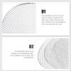 Mobestech Stainless Steel Grilled Mesh Air Fryer Dehydration Rack Air Fryer Accessory 3 Pack view 3
