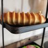 BOOMLATU Metal Two Tier Tray with Handle,Distressed Decorative Tray,Farmhouse Tiered Tray Decor (Black) view 3