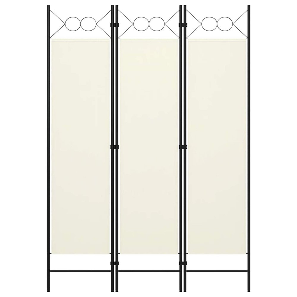 3-Panel Room Divider, Screen for Office, Partition Room Separators, Freestanding Room Divider Screen Panel Cream White 47.2"x70.9"