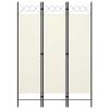 3-Panel Room Divider, Screen for Office, Partition Room Separators, Freestanding Room Divider Screen Panel Cream White 47.2"x70.9" view 1