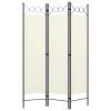 3-Panel Room Divider, Screen for Office, Partition Room Separators, Freestanding Room Divider Screen Panel Cream White 47.2"x70.9" view 2