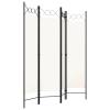 4-Panel Room Divider, Screen for Office, Partition Room Separators, Freestanding Room Divider Screen Panel Cream White 63"x70.9" view 3