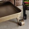 BOOMLATU Metal Two Tier Tray with Handle,Distressed Decorative Tray,Farmhouse Tiered Tray Decor (Gold) view 3