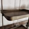BOOMLATU Metal Two Tier Tray with Handle,Distressed Decorative Tray,Farmhouse Tiered Tray Decor (Gold) view 4
