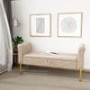 POINTANT Storage Ottoman Bench, Bedroom Bench, Modern Bench for Bedroom end of Bed, Bed Ottoman Bench with Storage and Arms, Entryway view 3
