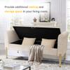 POINTANT Storage Ottoman Bench, Bedroom Bench, Modern Bench for Bedroom end of Bed, Bed Ottoman Bench with Storage and Arms, Entryway view 4
