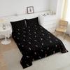 Erosebridal Cute Mushroom Comforter Set King Kid Cartoon Kawaii Reversible Bedding Red Duvet Shaped Lovely Natural Wild Plants Fungus for Room Decor, Black, JCXS5768HJF-BZ_USk view 4