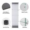Yoluckea 4 Shelves Glass Display Cabinet with Door, Curio Collection Display Case for Home Office, Floor Standing Bookshelf Corner Cabinet Upgrade Assembly (Black) view 3