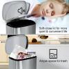 Dkelincs 13 Gallon Trash Can Stainless Steel Automatic Motion Sensor Kitchen Trash Can High-Capacity Touch Free Garbage Can with Lid for Bathroom Bedroom Home Office, 50 Liter,SS view 4