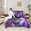 Erosebridal Dragon Bedding Set Purple Nebula Comforter Set King Size Mysterious Outer Space Duvet Set Trippy Bedding Set for Kids Boys Girls Teens Room Decor, Safari Wildlife Animals Quilt Set view 4