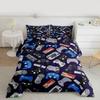 Erosebridal Teens Gamer Comforter Set King Size, Modern Game Down Comforter for Kids Boys Children, Video Game Bedding Set,Player Gaming Gamepad Joystick Soft Quilt Set Room Decor view 2