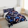Erosebridal Teens Gamer Comforter Set King Size, Modern Game Down Comforter for Kids Boys Children, Video Game Bedding Set,Player Gaming Gamepad Joystick Soft Quilt Set Room Decor view 3