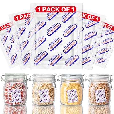 500cc Oxygen Absorbers for Food Storage - 100 Count Individually Wrapped Oxygen Absorbers for Long Term Food Storage, Work with Mylar Bags, Mason Jars, Freeze Dryer to Dehydrated & Preserved Foods