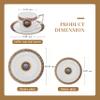 24 Piece Bone China Dinnerware Sets for 6, Round 10 inch and 8.5 inch Porcelain Dinner Plate, Ceramic Gold Line Luxury Dinnerware set for home, Scratch Resistant, Dishwasher Safe view 4