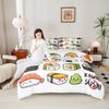 Erosebridal Kawaii Sushi Pattern Comforter Set King, Japanese Style Down Comforter, Food Theme Quilted Duvet for Kids Boys Girls Teens, Cute Cartoon Japanese Sushi Quilt Set Room Decorative view 4
