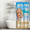 Beach Seashell Shower Curtain for Bathroom Decor 36x72in Frog Conch Sea Shell Bathtub Accessories Modern Waterproof Fabric Shower Curtains with Hooks Beach House Decorations view 4