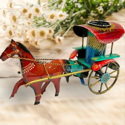 Gunendra Crafts Tonga PENSTAND Rajasthani Home Decor Handicrafts | Home Decorative Items in Living Room, Bedroom | Showpiece Gifts