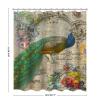 Fabric Bath Shower Curtain for Bathroom, Beautiful Inside and Out Peacocks Elegant Feathers Shower Curtain, Waterproof Shower Curtain Liner with 12 Hooks, Modern Bathroom Decor, 72x78in view 2