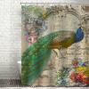 Fabric Bath Shower Curtain for Bathroom, Beautiful Inside and Out Peacocks Elegant Feathers Shower Curtain, Waterproof Shower Curtain Liner with 12 Hooks, Modern Bathroom Decor, 72x78in view 4