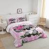 Erosebridal Cartoon Koala Comforter Set King Size, Cute Koala Bedding Set, Cherry Blossom Rose Quilted Duvet for Kids Baby Toddler, Nursery Quilt Set, Butterfly Branch Leaves Duvet Set view 2