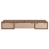 Modway EEI-5864-WAL-WHI Transmit 60" Wall Mount Wood Office Desk, Walnut White view 4