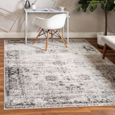 Rugs.com Monte Carlo Collection Rug 2' 2 x 3' Gray Medium Rug Perfect for Living Rooms, Large Dining Rooms, Open Floorplans