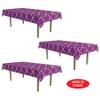 Beistle Lattice Tablecovers, 54 x 108 Plastic Table Cloth, Moroccan Decorations for Party, Moroccan Tablecloth, Arabian Nights Theme Party, Rectangular Table Cloth Purple/Gold, 3 Pieces view 4