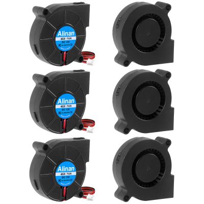 Alinan 6pcs 4020 12V Brushless Cooling Blower Fan 40 * 40 * 20MM Cable Length 30CM Dual Ball Bearing 2PIN Terninal