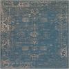 Rugs.com - Monte Carlo Collection Rug 7' 10 x 10' Blue Easy-Clean Area Rug Vintage Medallion for Living Rooms, Dining Rooms, and Offices view 2
