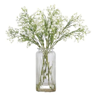 UNNS Fake Flowers Bouquet Artificial Flowers Fake Plants Wedding Gypsophila Fake Flower Bouquet Bedroom Living Room Flower Arrangement Decoration Wedding Decoration (Color : Green)