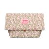 Kravitz Krabag Kurabag Reusable Cotton Eco Zipper Clutch Bag All-Over Flower Pattern (14x13inches) (Clutch2-5811) view 1