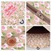 Kravitz Krabag Kurabag Reusable Cotton Eco Zipper Clutch Bag All-Over Flower Pattern (14x13inches) (Clutch2-5811) view 4