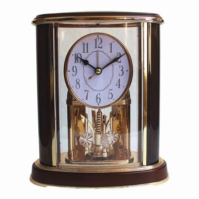 TOMYEUS Vintage Table Clock Retro Desk Clock Desk Pendulum Clock Living Room Large Desk Clock Desk Clock Home Teacher Clock Ornaments Clock Mantel Clocks for Living Room (Color : C)