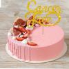 Cancer Free Cake Topper, Breast Cancer Awareness Cake Decor, Breast Cancer Pink Ribbon Sign Survivor Party Decoration Supplies - Gold Glitter view 4