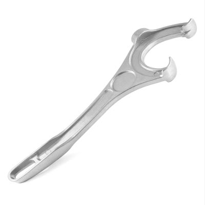 QWORK Aluminum Bucket Opener, 14" Long Barrel Pail Opener Bucket Lid Remover Tool, Silver, 1 Pack