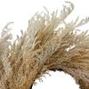 Artificial Pampas Grass Wreath, 24" Faux Pampas Grass Decor for Boho Style Decor view 3