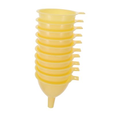 Totority Stainless Water Bottles 10pcs Clear Plastic Funnel Plastic Filter Funnel 6cm for Kitchen Laboratory Garage Car Liquids Essential Oil Kits