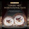24-Piece Dinnerware SetsRound Dinner Plates, Scratch Resistant, Lead-Free, Microwave, Oven, and Dishwasher Safe view 2