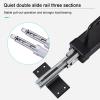 JIAOCKJIAO Pull-Out Closet Valet Rod,Extendable Closet Rod,Hanging Rod Double Ball Sliding Rail, Metal Clothing Rail Top Mount Hanger Rack Bar,for Coats,Pants,Scarves,etc view 3
