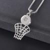 SHEIL 316L Stainless Steel Memorial Jewelry Basketball Cremation Urn Ash Holder Pendant Sport Lover Keepsake Necklace for Funeral view 3