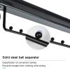 JIAOCKJIAO Pull-Out Closet Valet Rod,Extendable Closet Rod,Hanging Rod Double Ball Sliding Rail, Metal Clothing Rail Top Mount Hanger Rack Bar,for Coats,Pants,Scarves,etc view 4