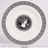 24 Piece Dinnerware Sets,Round Dinner Plate, Scratch Resistant, Microwave, Oven, Dishwasher Safe view 3