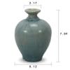 Artissance 7" H Green Porcelain Vintage Style Vase Short Neck view 3