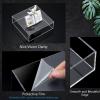 Tuanse 6 Pcs Buffet Risers, Food Risers for Buffet Table, Display Stand for Catering Dessert Collectibles Jewelry Figures Show, 5 Sided Acrylic Cube Display Organizer Acrylic Cube Boxes(Clear) view 3
