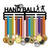 SUPERDANT Medal Display Hanger Holder Racks Frame Hand Ball Medal Hanger Awards Ribbon Display Holder Rack for 60 Sports Awards Sports Award Hook Storage Organizer Matte Black view 1