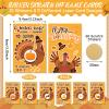 Henoyso 60 Set Happy Thanksgiving Scratch Off Game Cards Thanksgiving Turkey Fall Festival Party Game Activities for Adults 10 Winners 50 Loser Card Designs for Family Group Fun Dinner Activities view 2