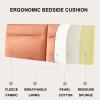 Fleece Upholstered Headboards Cushion,Bolster Wall Pillow Bed Backboard Cushion Reading Pillow Backrest Washable Cover Lumbar Pad for Bedroom Hotel Bench,B,With headboard 74.8"/190cm view 4